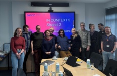 The In Context 5 Strand 2 Artists with Rina Whyte, Programme Manager and Richie O'Sullivan, Assistant Arts Officer Public Art. Photo by Rebecca Murphy